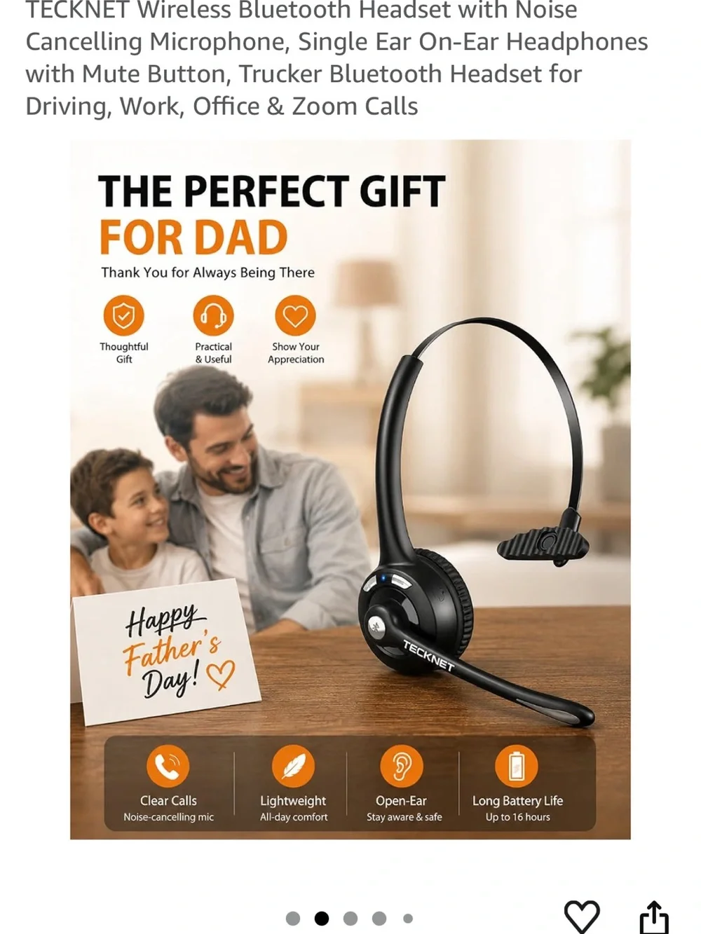 TK-HS004 Wireless Headset - Black